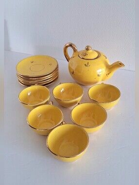 Antique Gualdo Tadino Tea Service 1930